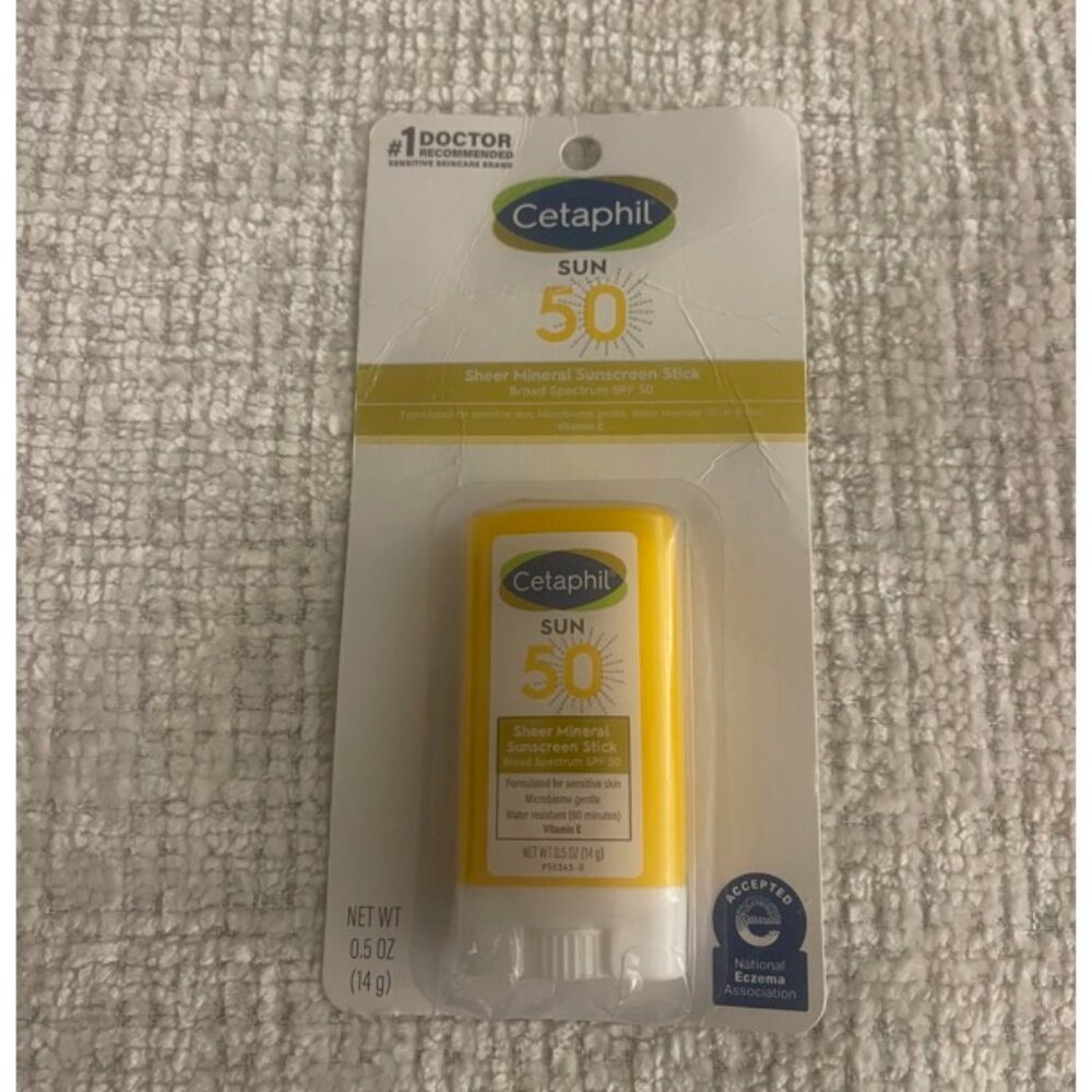 Cetaphil Sheer Mineral Sunscreen Stick Broad Spectrum SPF 50